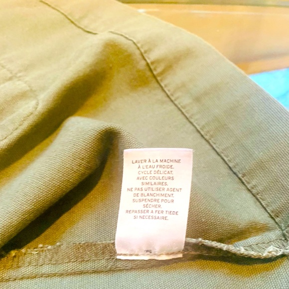 ✨ Abound✨Khaki Military Jacket W/Four Front Pockets & Left Arm Patch - Picture 9 of 15